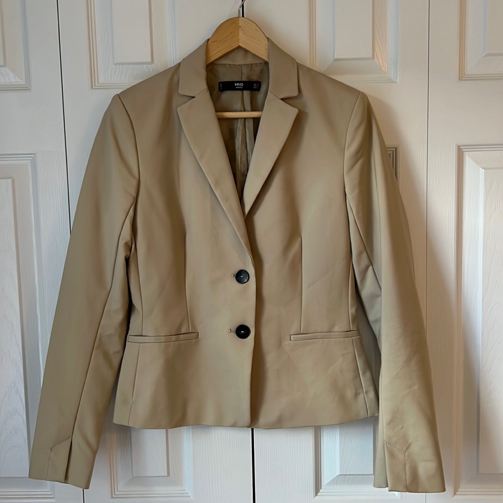 Mango Mng Basic Tan Blazer
